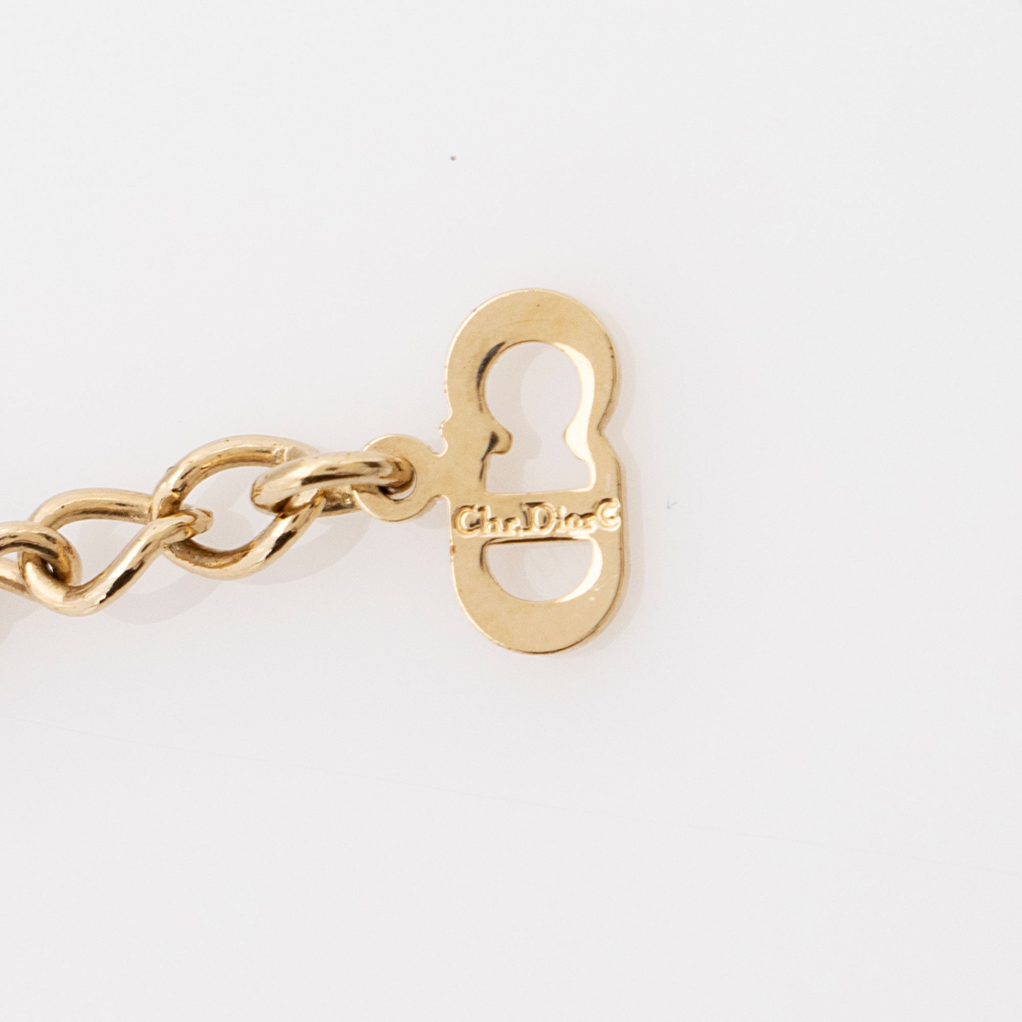 Dior Vintage Crystal CD Necklace