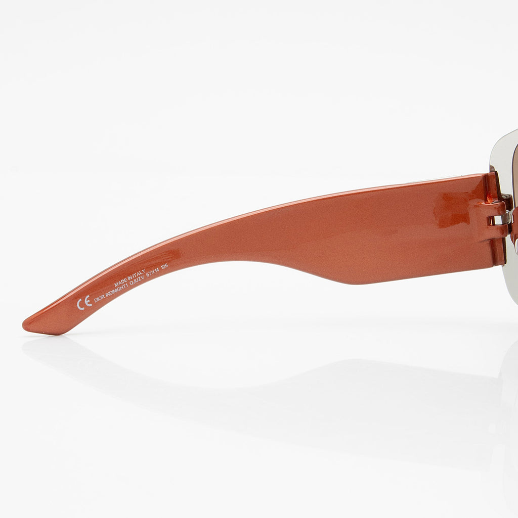 Dior Vintage Crystal Idinight1 Shield Sunglasses