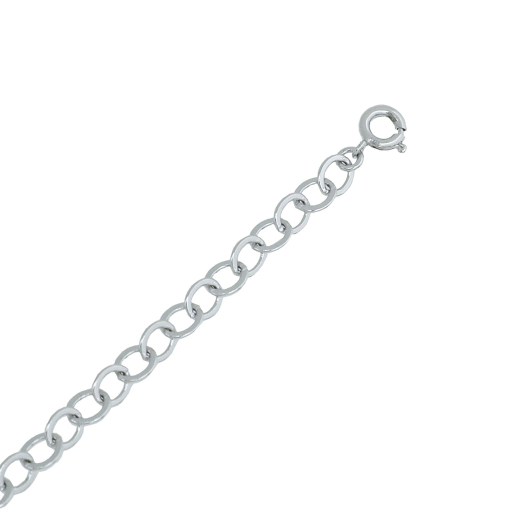 Christian Dior Silver CD Long Chain Necklace