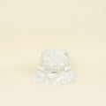 Christian Dior White Gold Butterfly Embroidered Bucket Hat