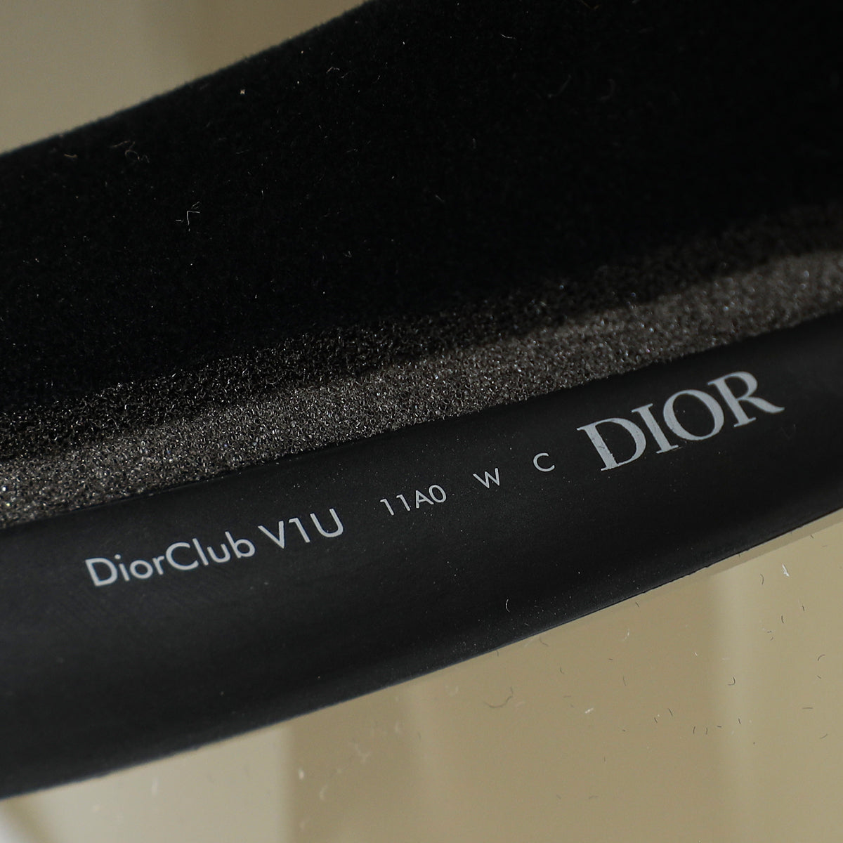 Christian Dior Black DiorClub V1U Visor