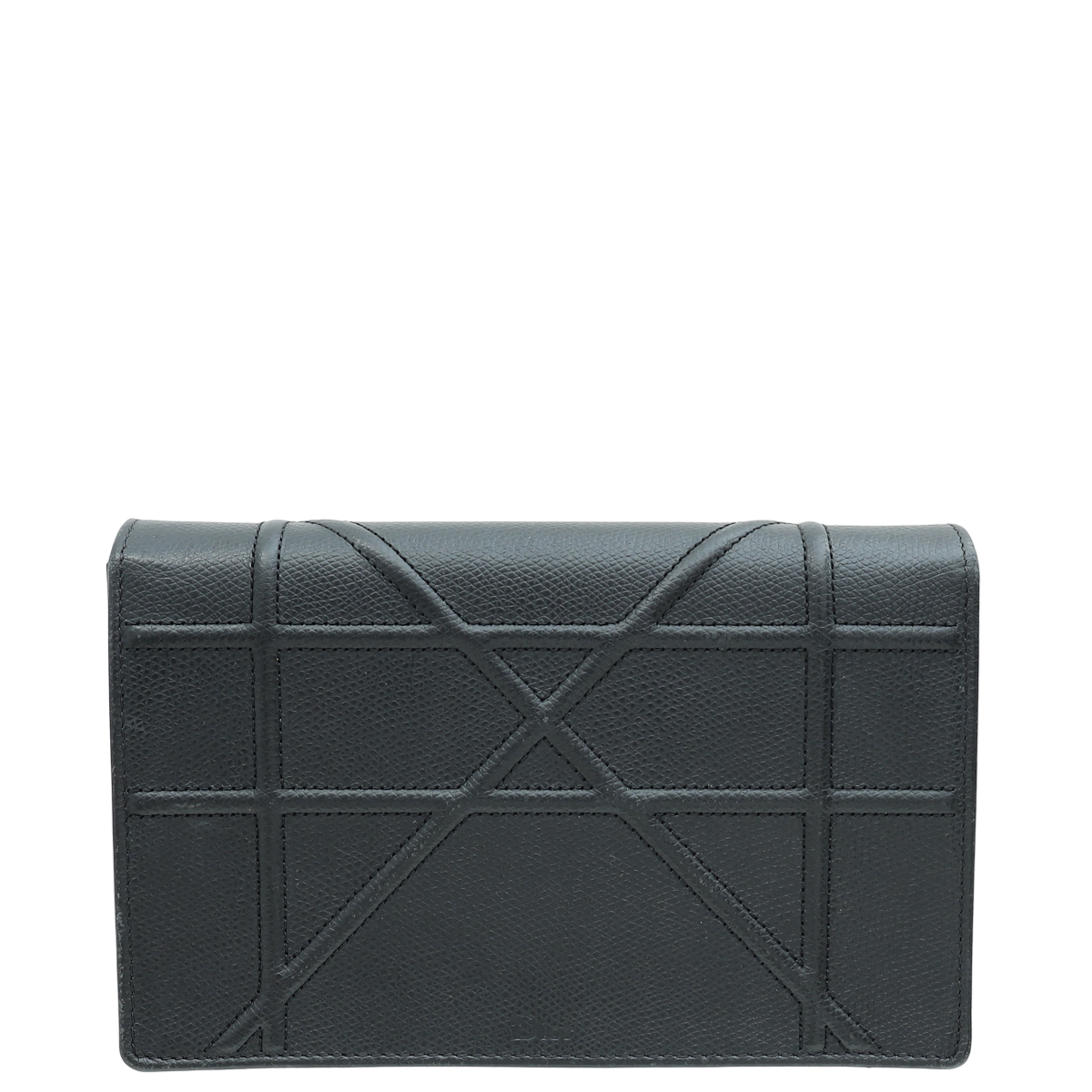 Christian Dior Black Diorama Wallet On Chain