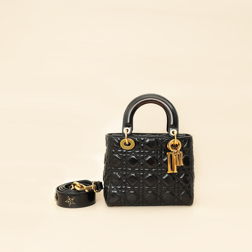 Christian Dior Black Lady Dior Small My ABCDior Bag