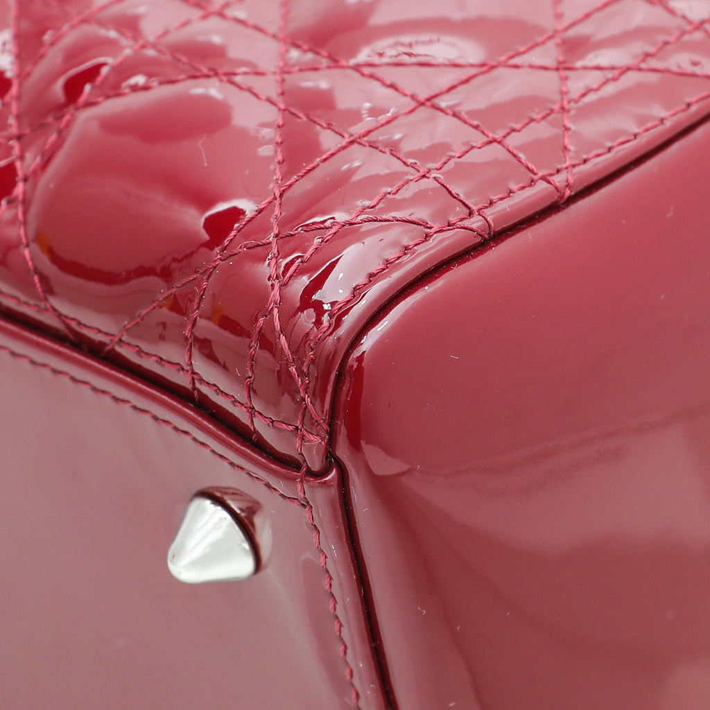 Christian Dior Cerise Lady Dior Medium Bag