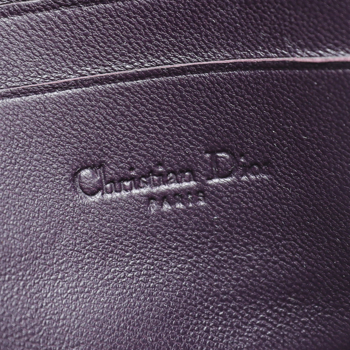 Christian Dior Violet Miss Dior Promenade Wallet On Chain