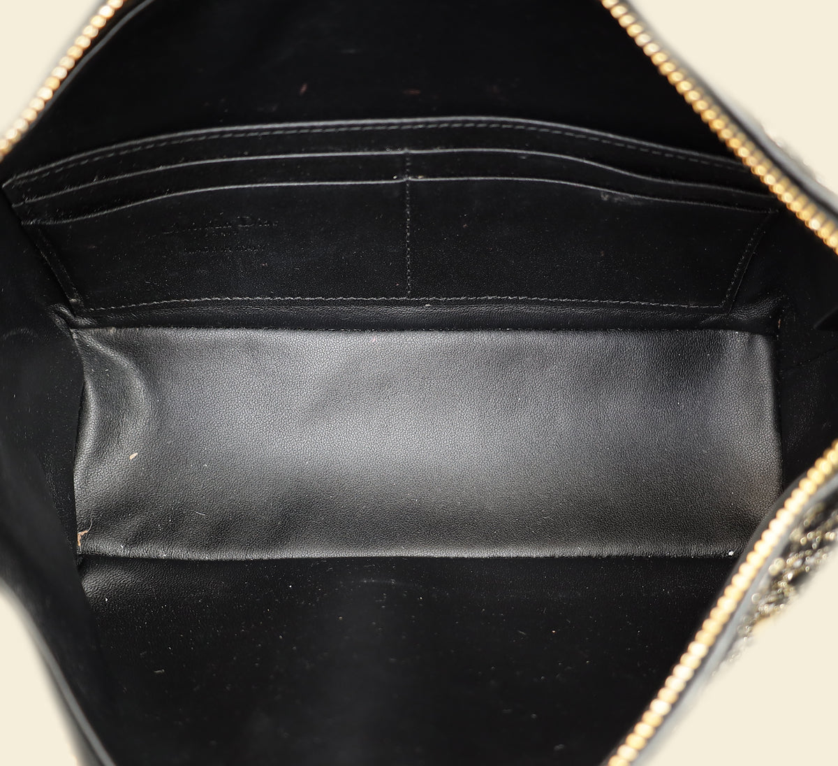 Christian Dior Black Diorstar Hobo Bag with Chain
