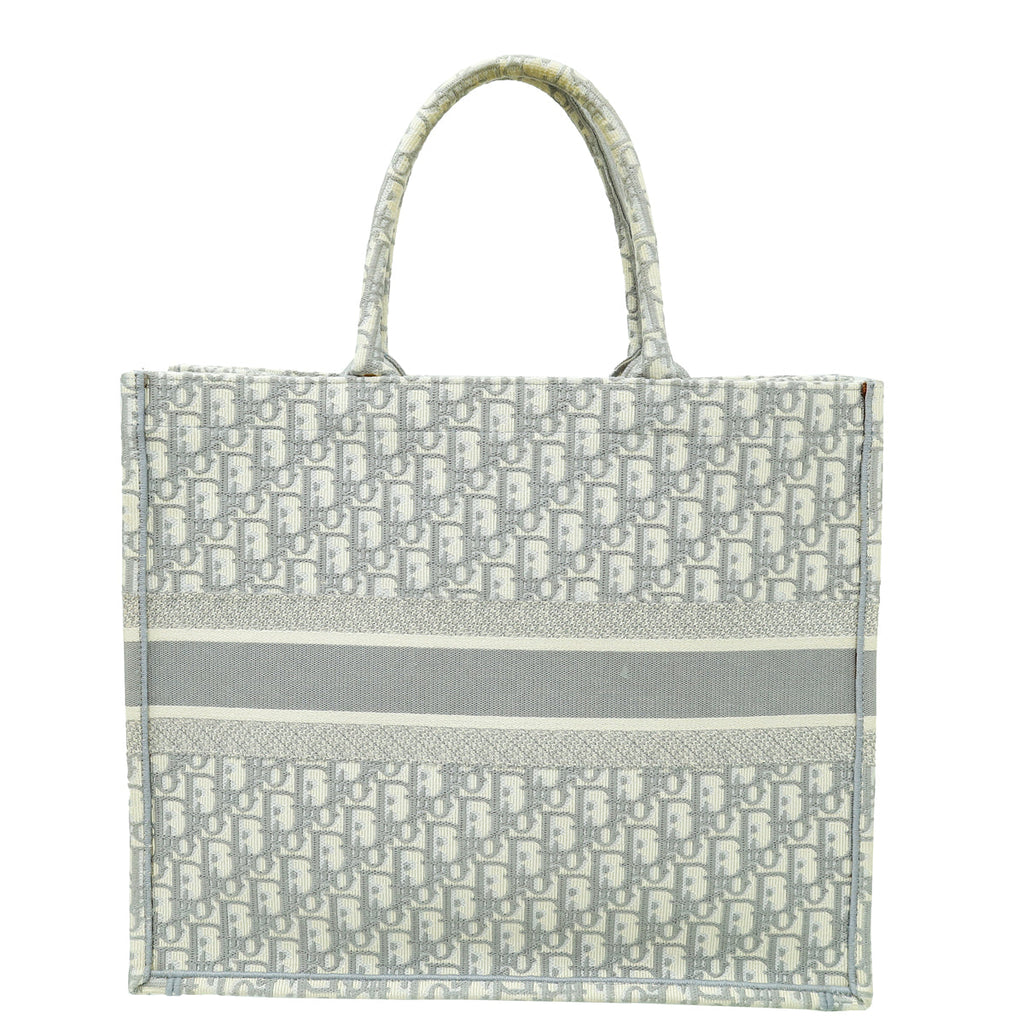 Christian Dior Grey Oblique Book Tote Large Bag