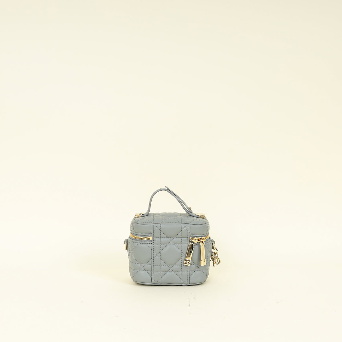 Christian Dior Grey Lady Dior Micro Vanity Case