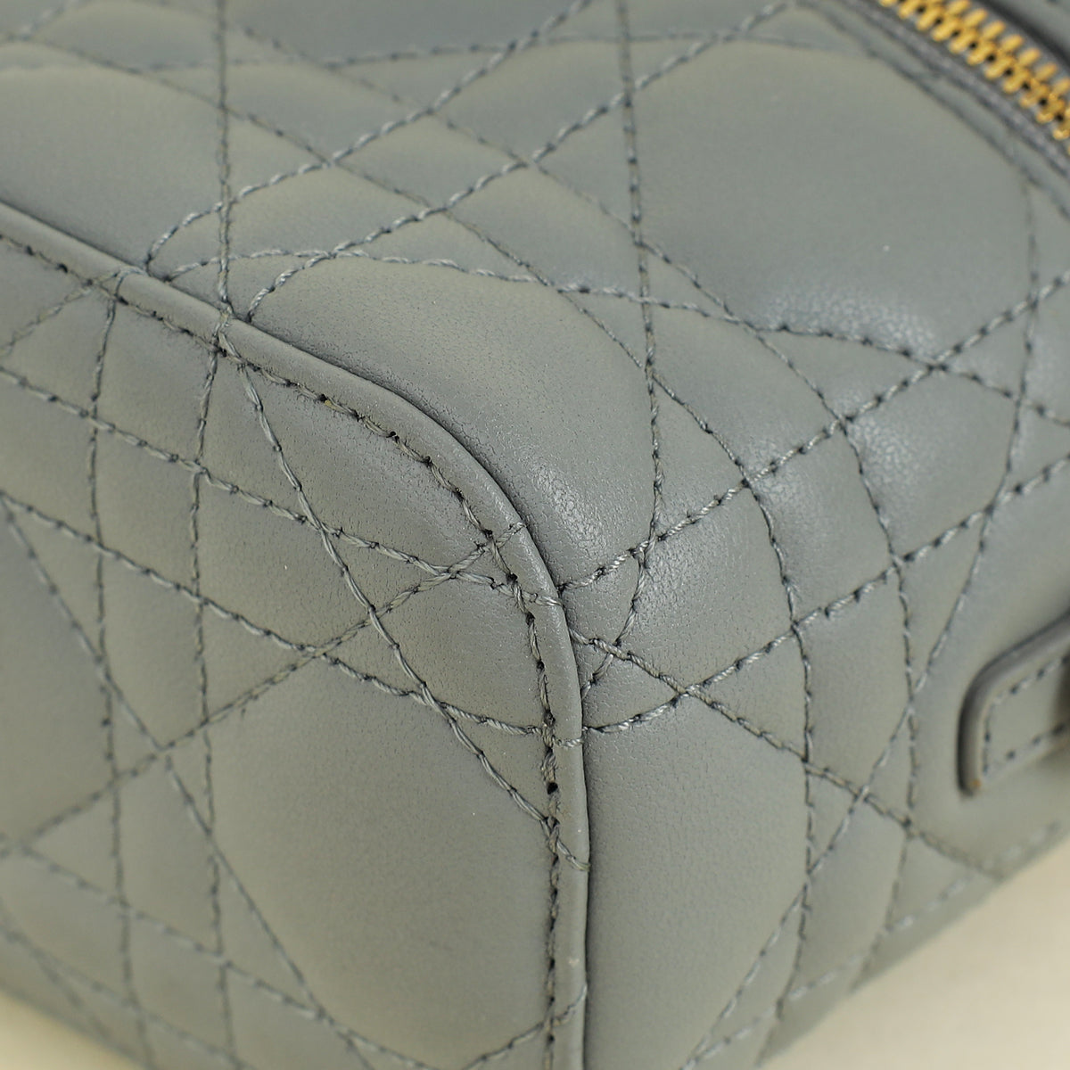 Christian Dior Grey Lady Dior Micro Vanity Case