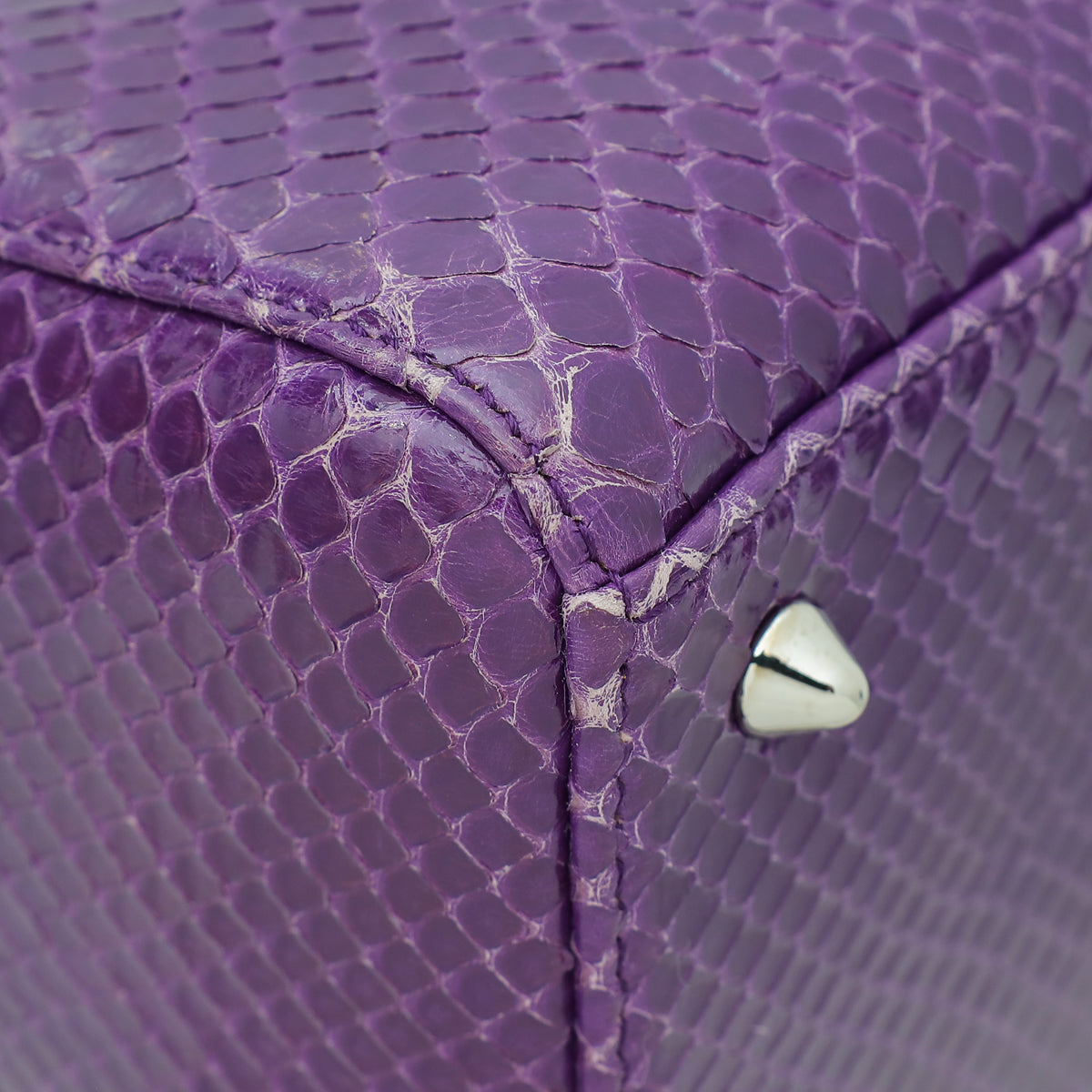 Christian Dior Violet Python Lady Dior Medium Bag