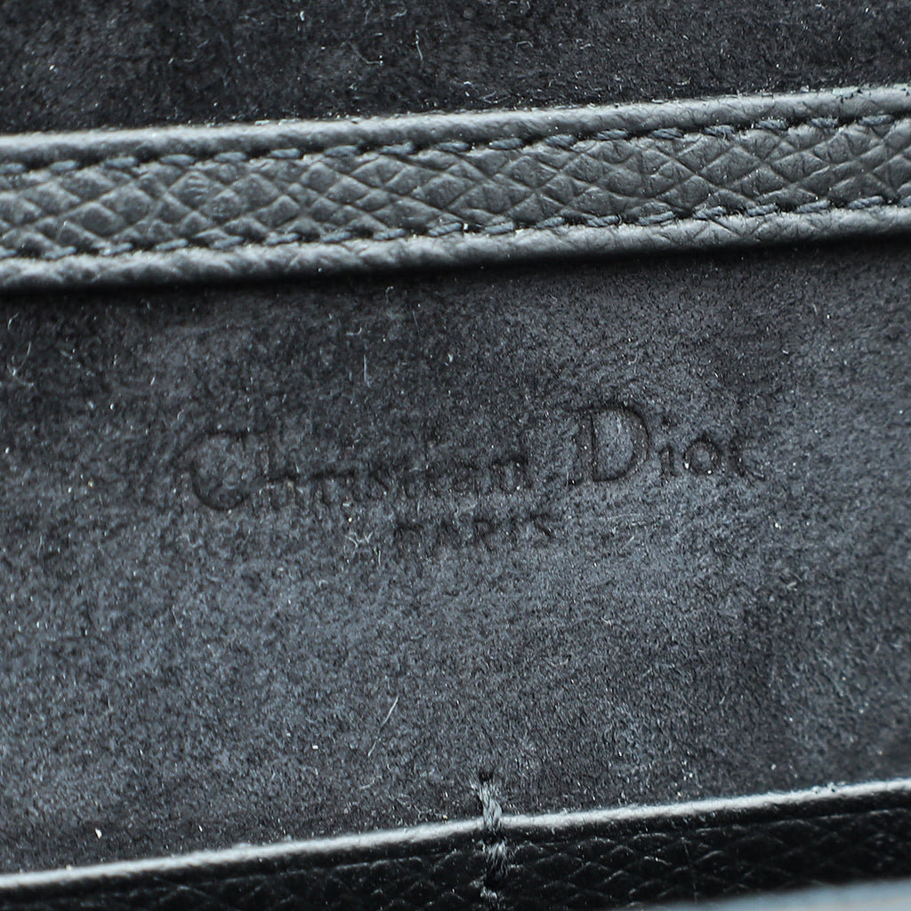 Christian Dior Black Diorama Wallet On Chain