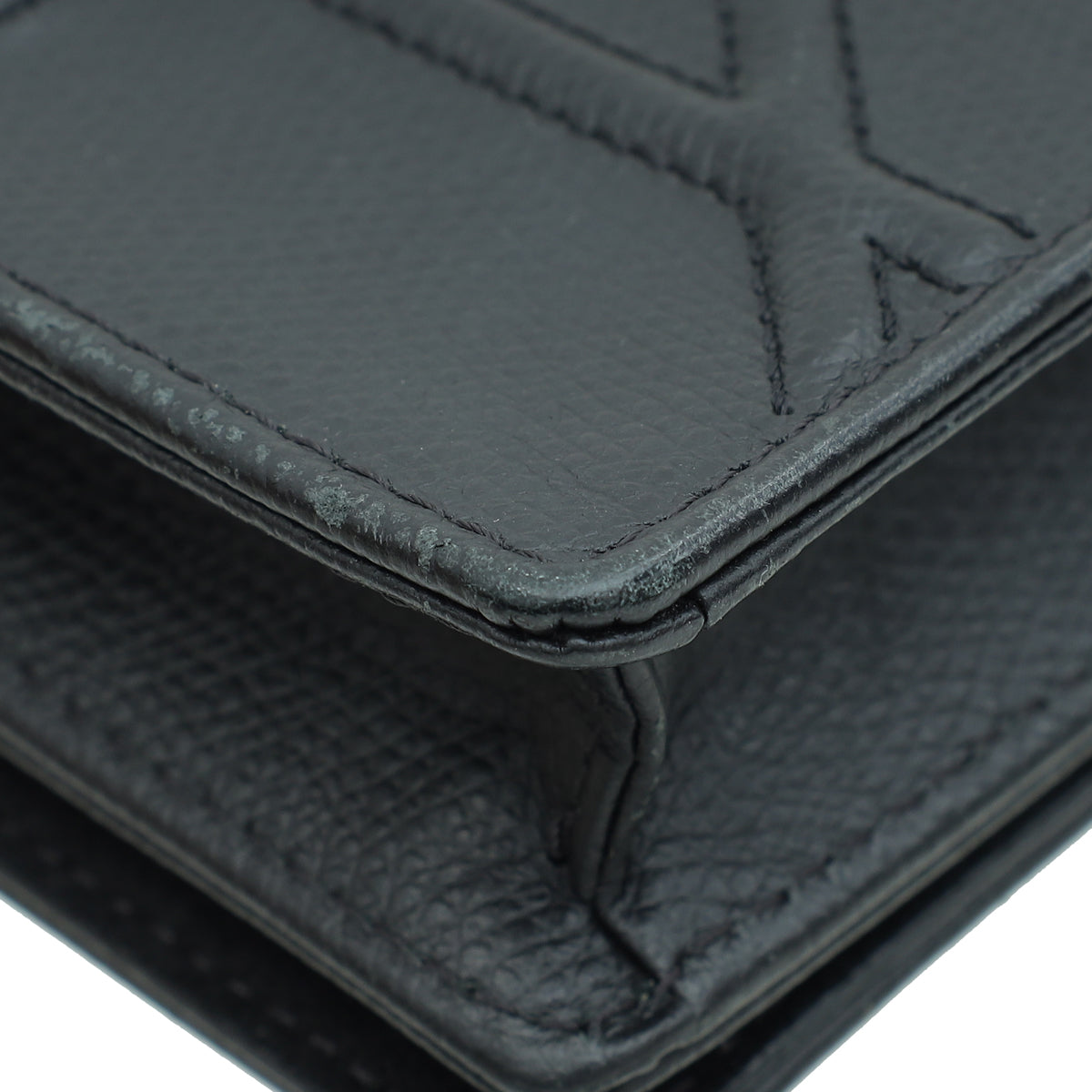 Christian Dior Black Diorama Wallet On Chain