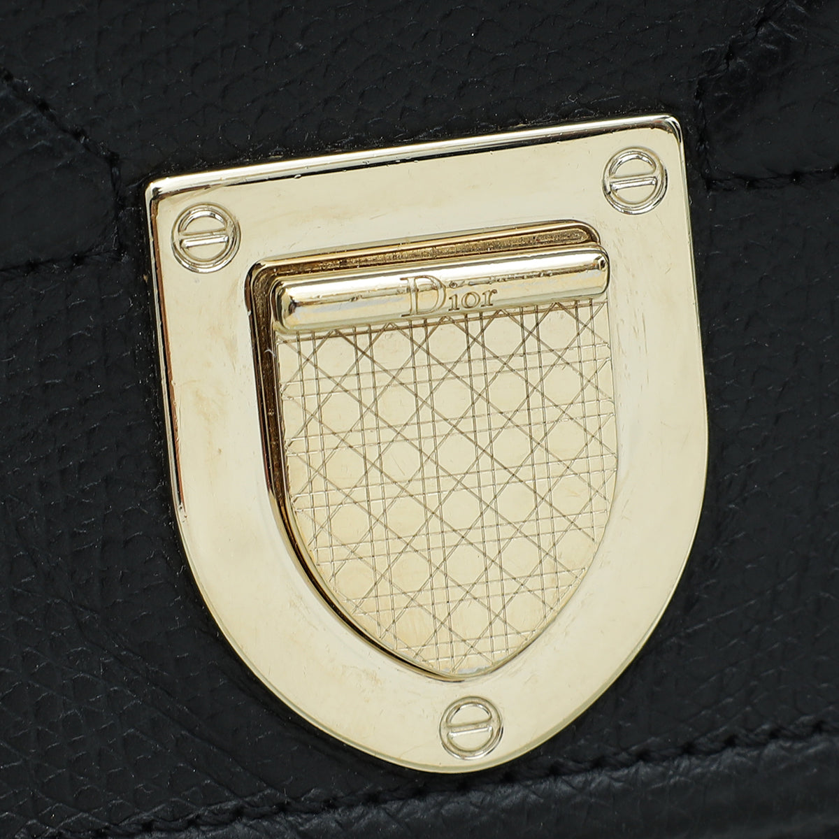Christian Dior Black Diorama Wallet On Chain