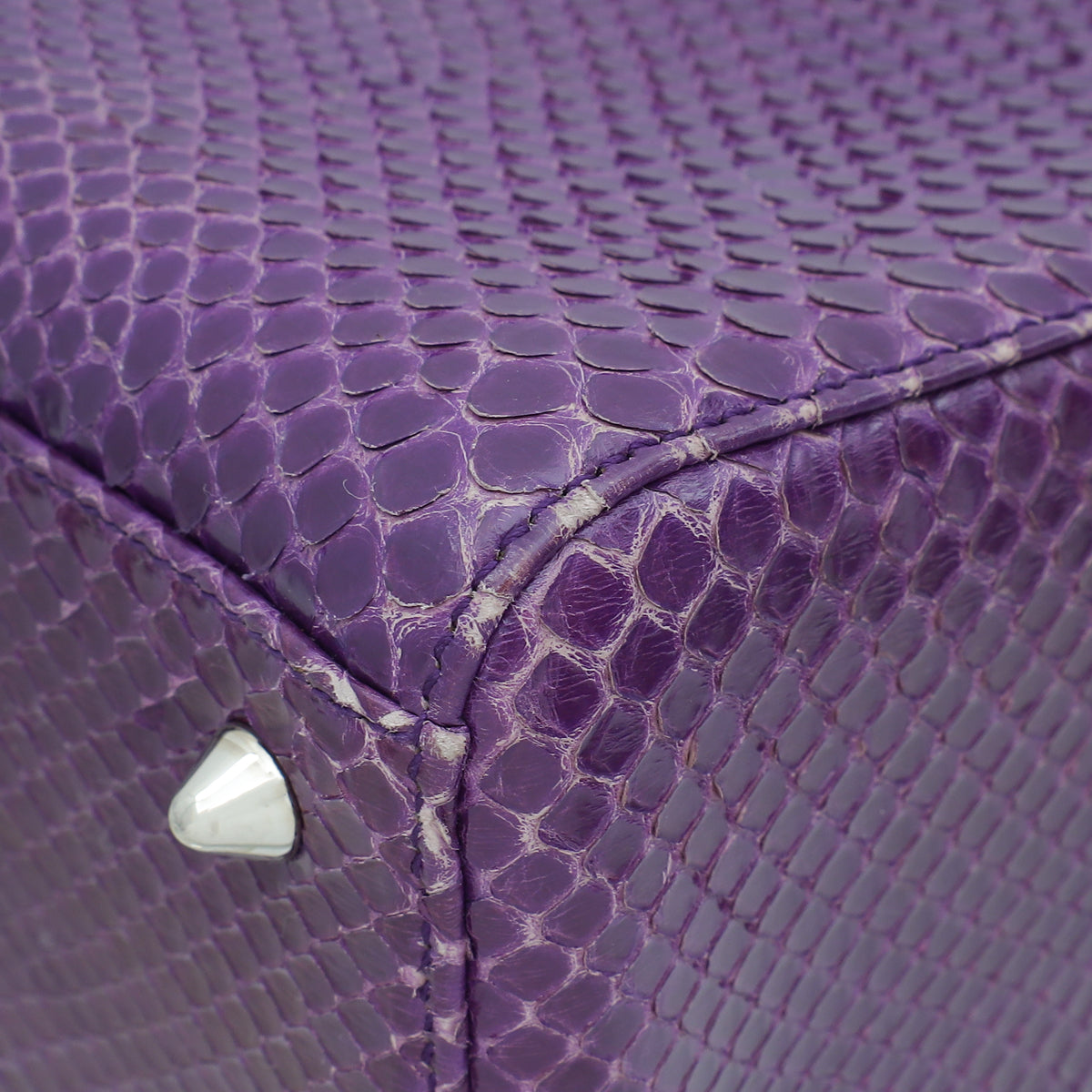Christian Dior Violet Python Lady Dior Medium Bag