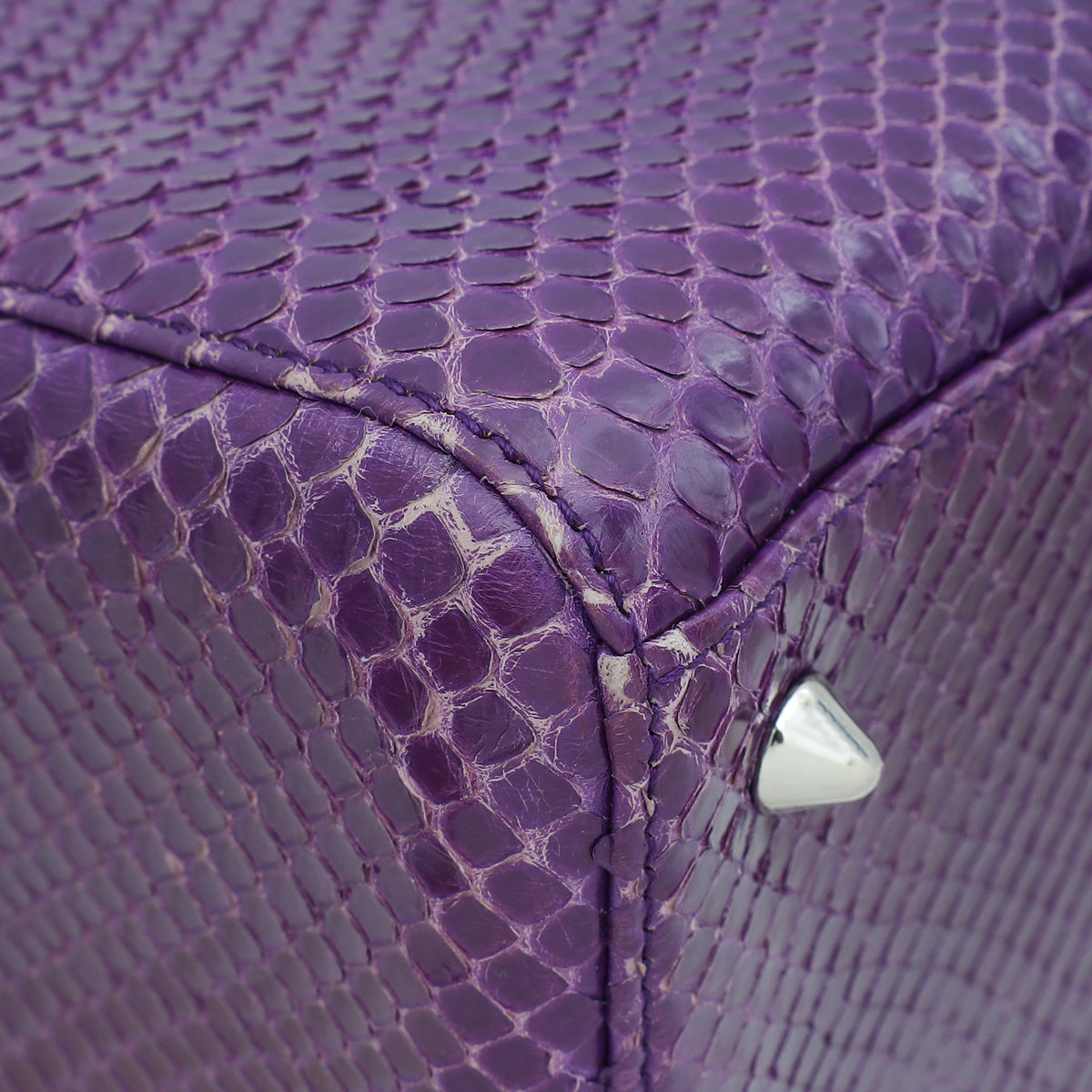 Christian Dior Violet Python Lady Dior Medium Bag