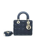 Christian Dior Navy Blue Lady Dior My ABCDior Small Bag