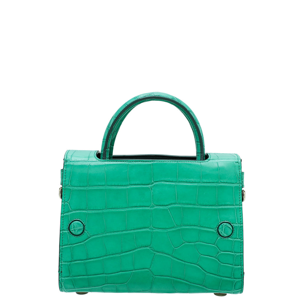 Christian Dior Green Alligator Diorever Mini Bag