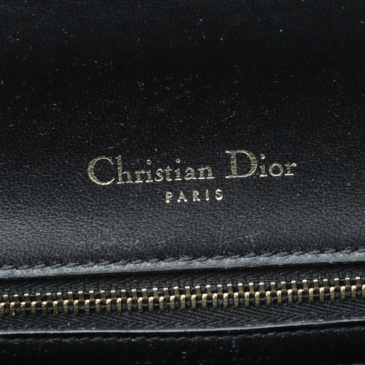 Christian Dior Black Lizard Diorama Medium Bag