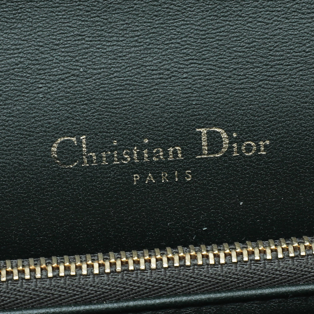 Christian Dior Forest Green Lady Dior Chain Pouch