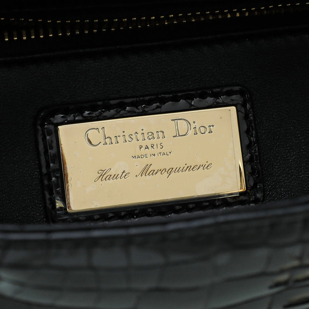 Christian Dior Crocodile Lady Dior Medium Bag
