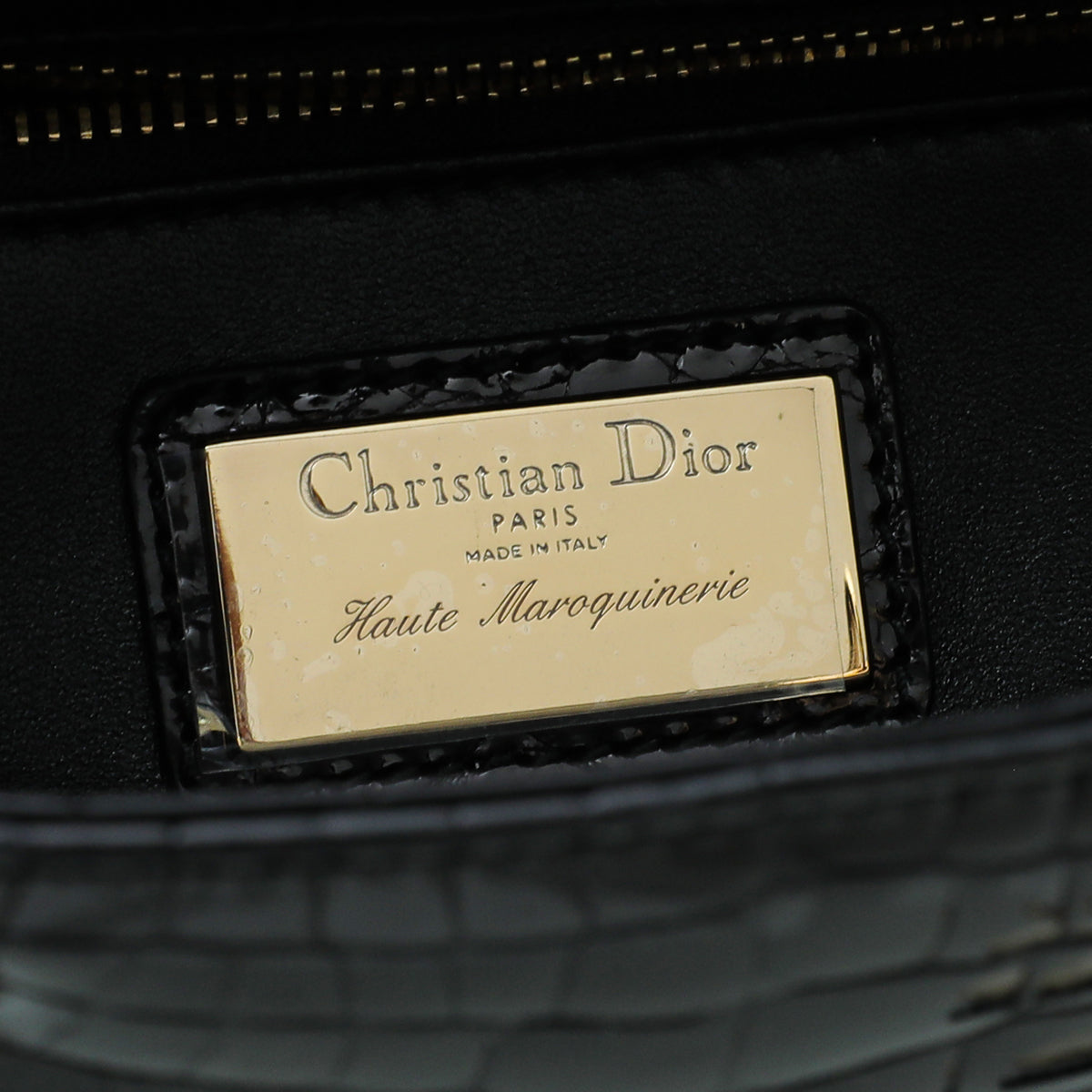 Christian Dior Crocodile Lady Dior Medium Bag