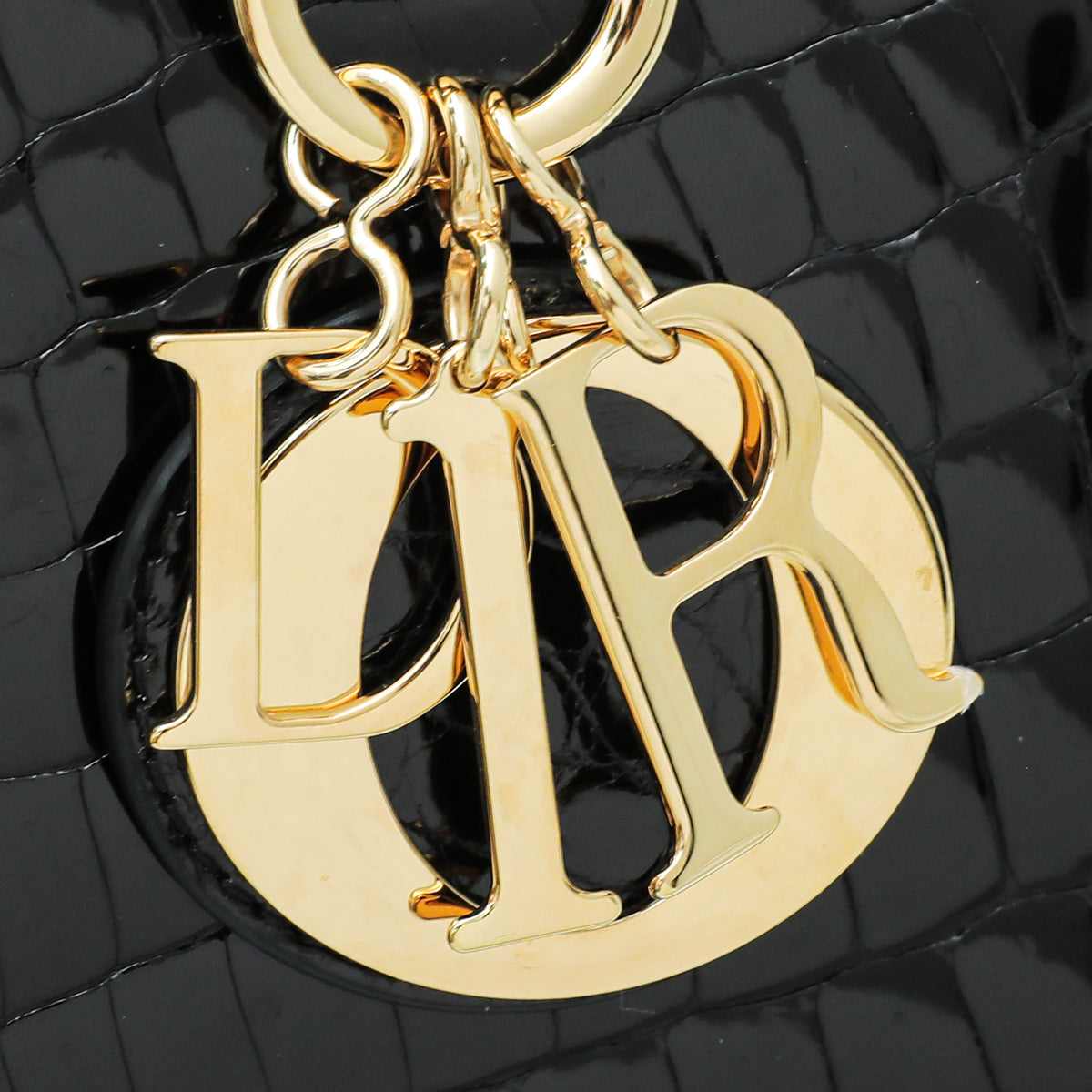 Christian Dior Crocodile Lady Dior Medium Bag