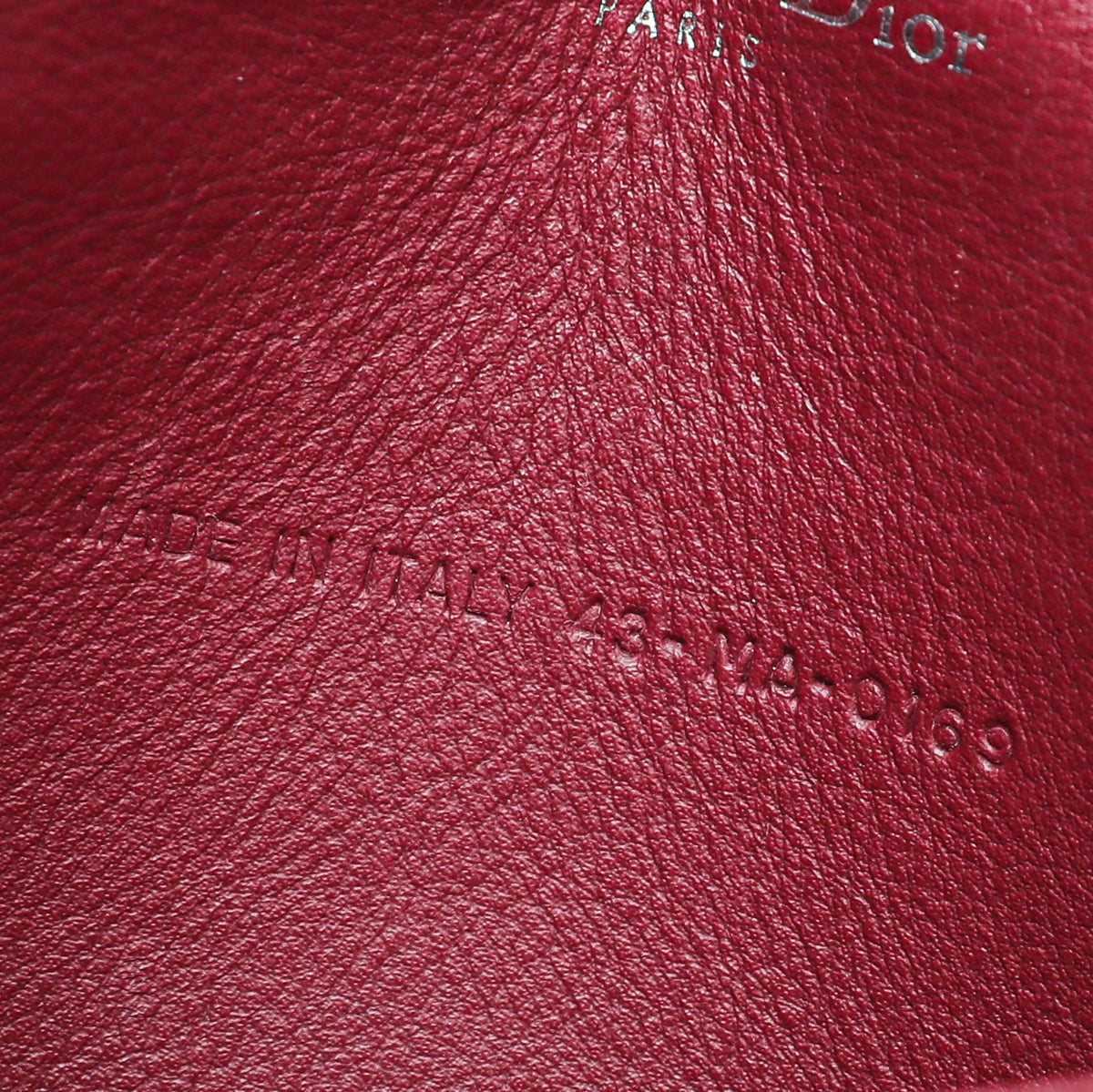 Christian Dior Cherry Lady Dior Chain Pouch