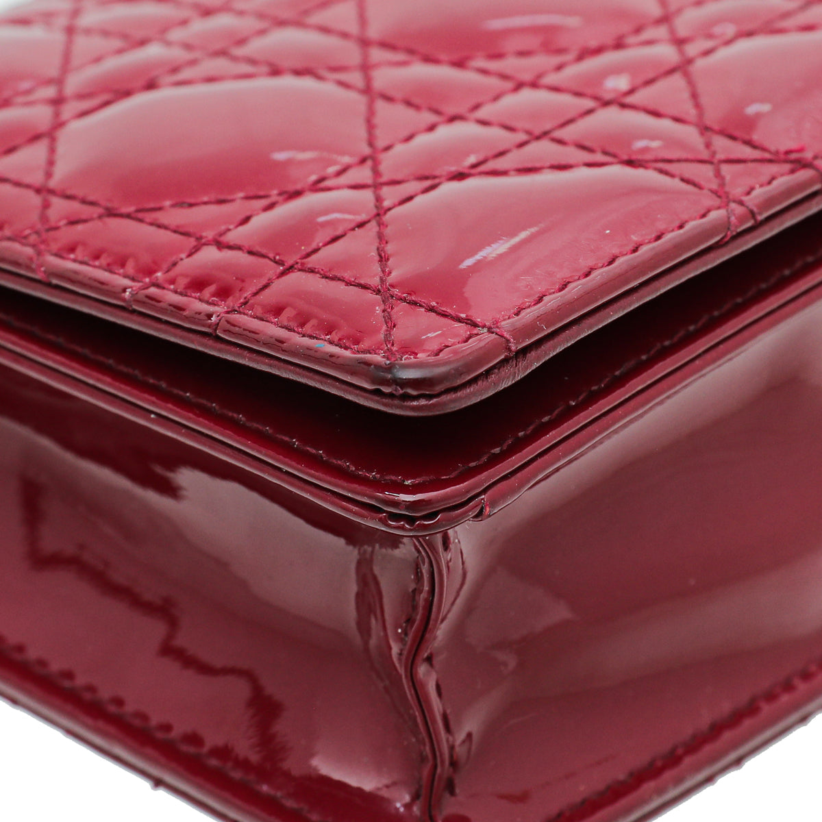 Christian Dior Cherry Lady Dior Chain Pouch