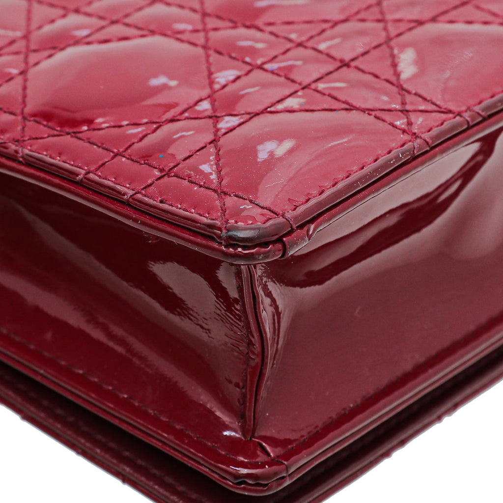 Christian Dior Cherry Lady Dior Chain Pouch