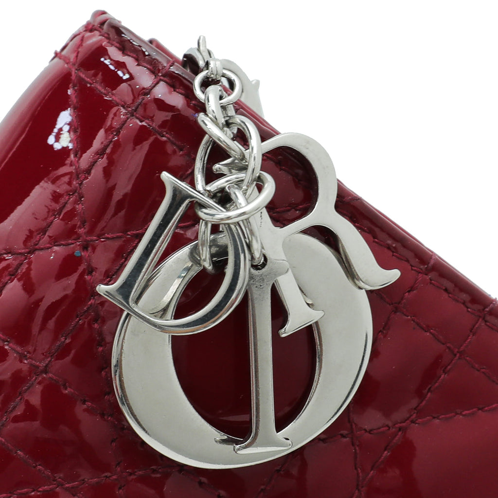 Christian Dior Cherry Lady Dior Chain Pouch