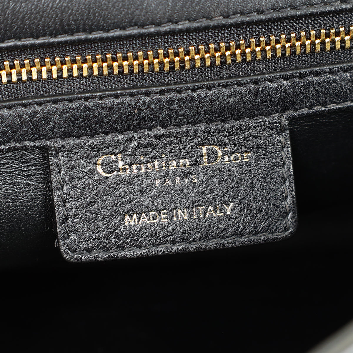 Christian Dior Black Supple Cannage Caro Large Flap Bag