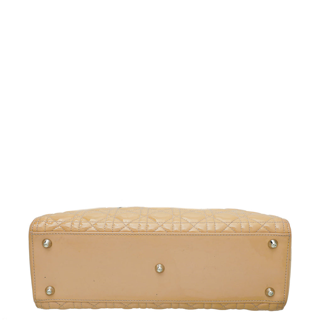 Christian Dior Nude Lady Dior Large Bag