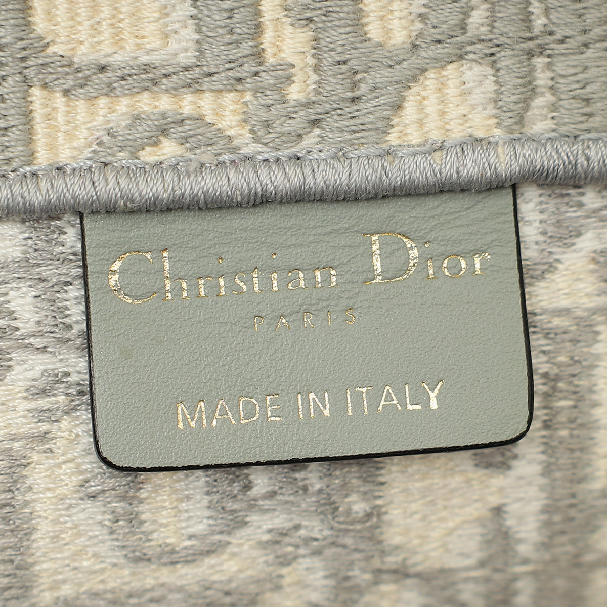 Christian Dior Grey Oblique Book Tote Medium Bag