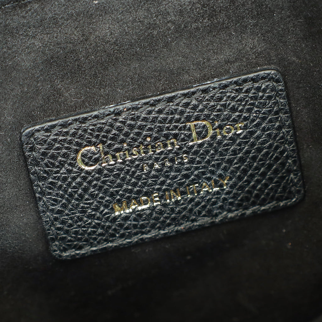 Christian Dior Black Saddle Mini Bag