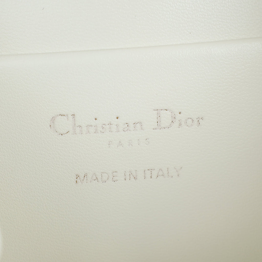 Christian Dior Latte White Small Dior Caro Backpack Bag