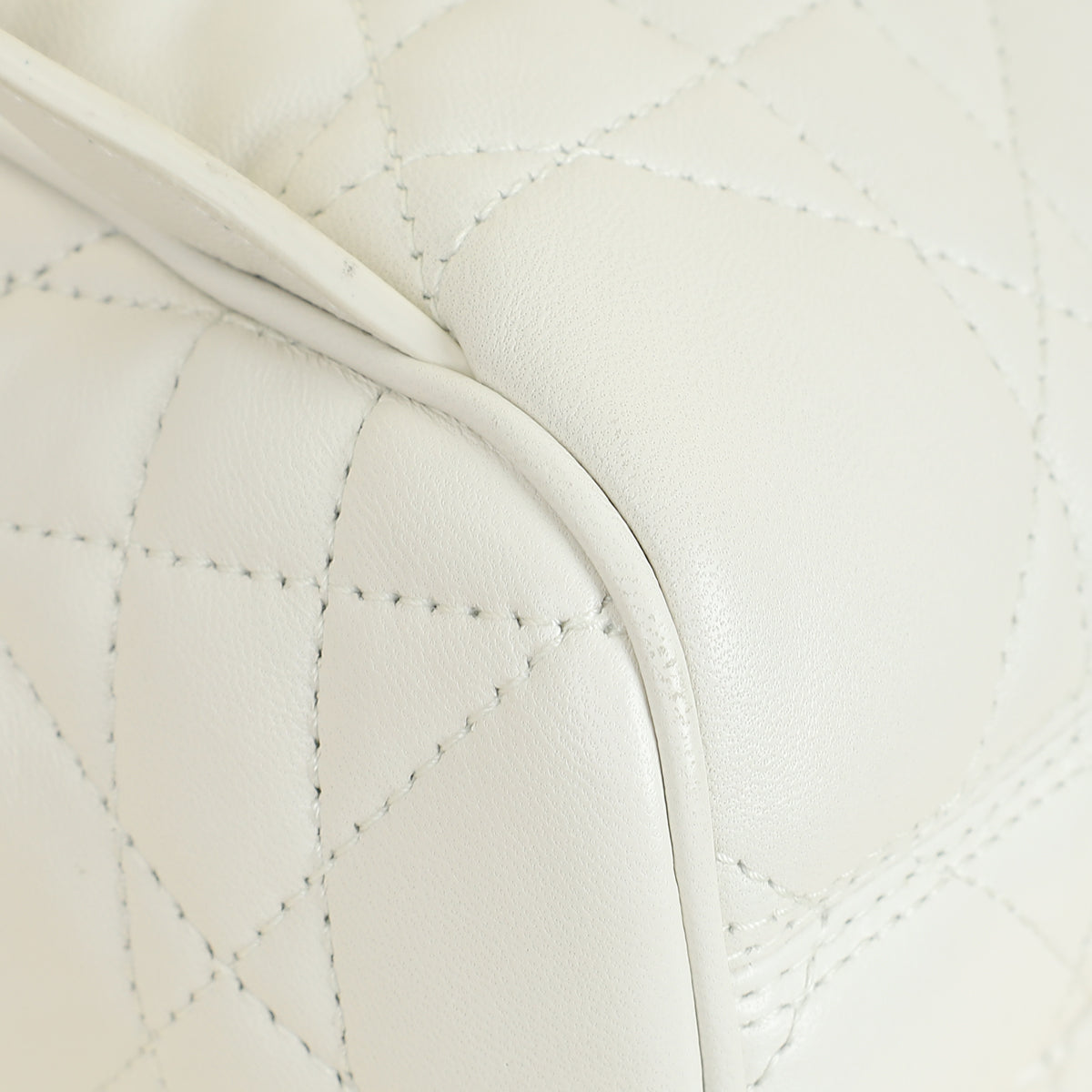 Christian Dior Latte White Small Dior Caro Backpack Bag