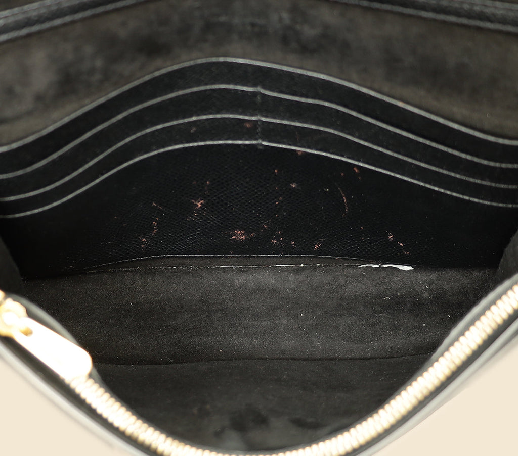 Christian Dior Black Saddle Wallet On Chain Bag