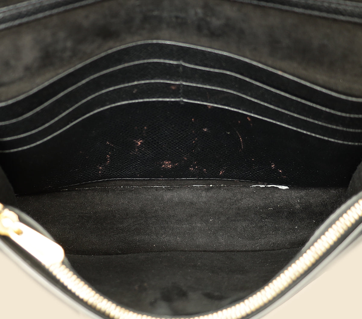 Christian Dior Black Saddle Wallet On Chain Bag