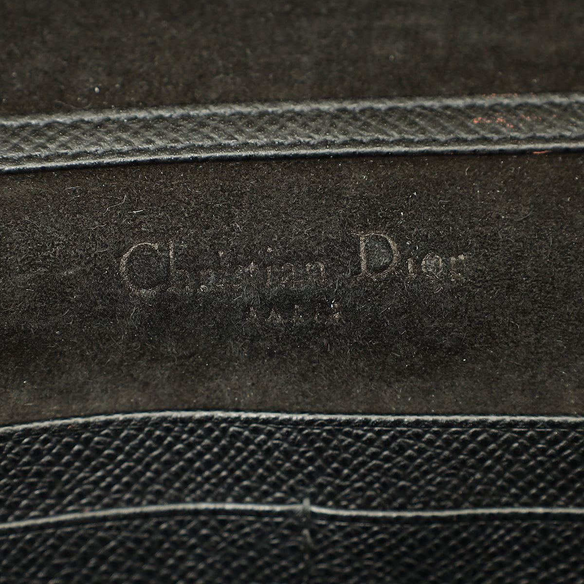 Christian Dior Black Saddle Wallet On Chain Bag