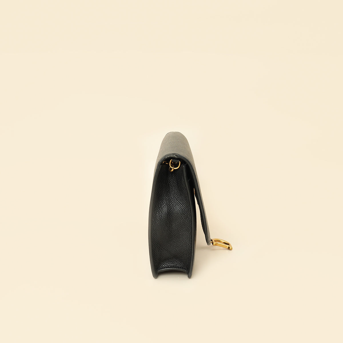Christian Dior Black Saddle Wallet On Chain Bag