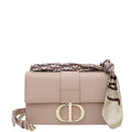 Christian Dior Rose Des Vent 30 Montaigne Medium Flap Bag W/ Twilly