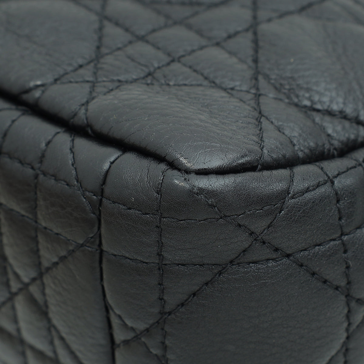 Christian Dior Black Caro Cannage Small Flap Bag