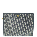 Christian Dior Navy Blue Oblique 30 Montaigne Dea Pouch