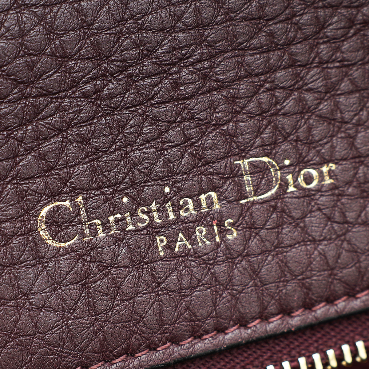 Christian Dior Burgundy Diorama Medium Flap Bag