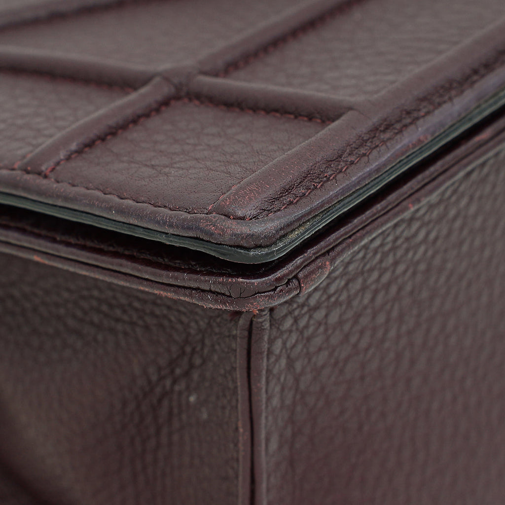 Christian Dior Burgundy Diorama Medium Flap Bag