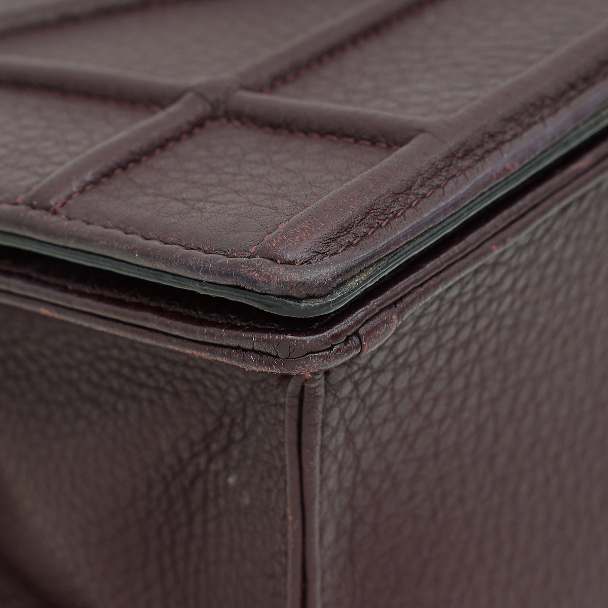 Christian Dior Burgundy Diorama Medium Flap Bag