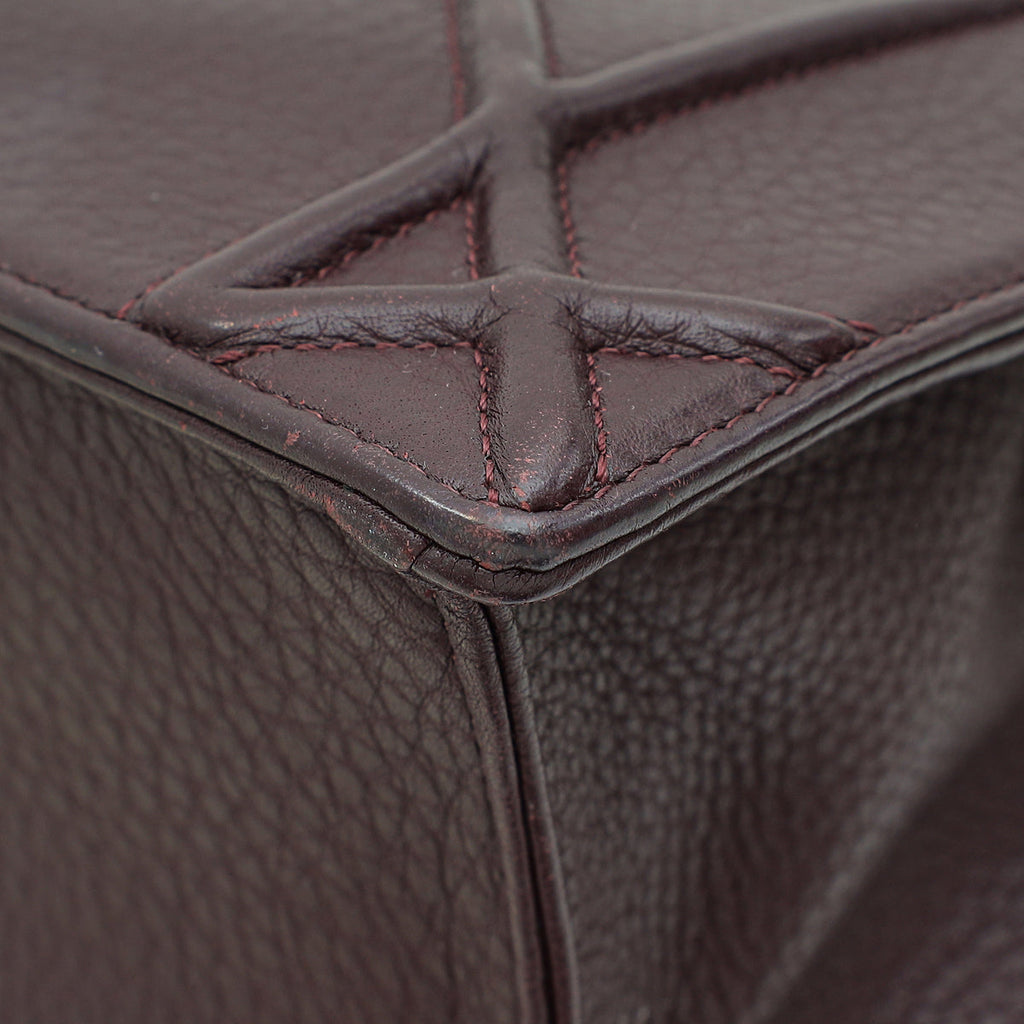 Christian Dior Burgundy Diorama Medium Flap Bag