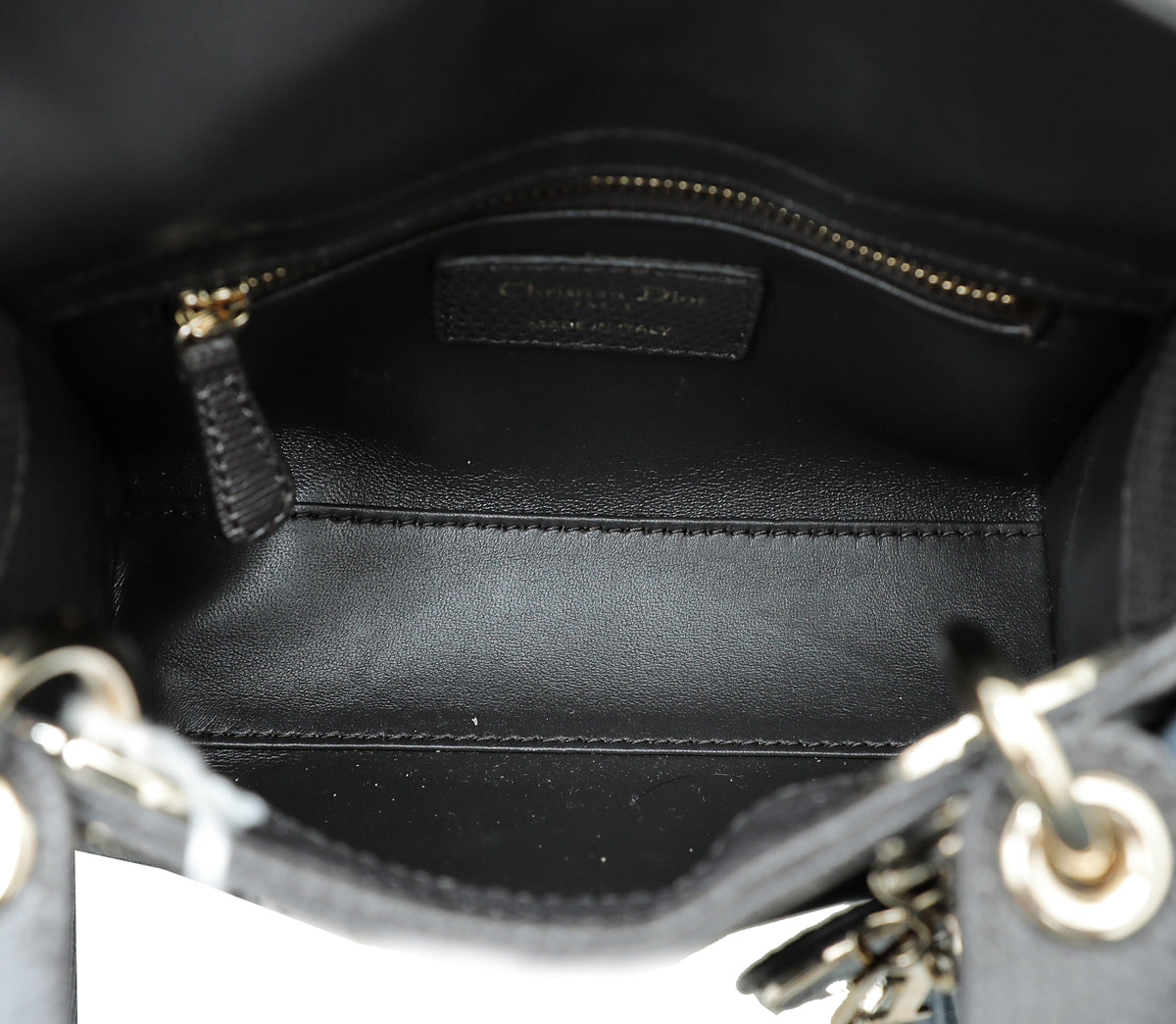 Christian Dior Smoky Gray Lizard Lady Dior Mini Bag