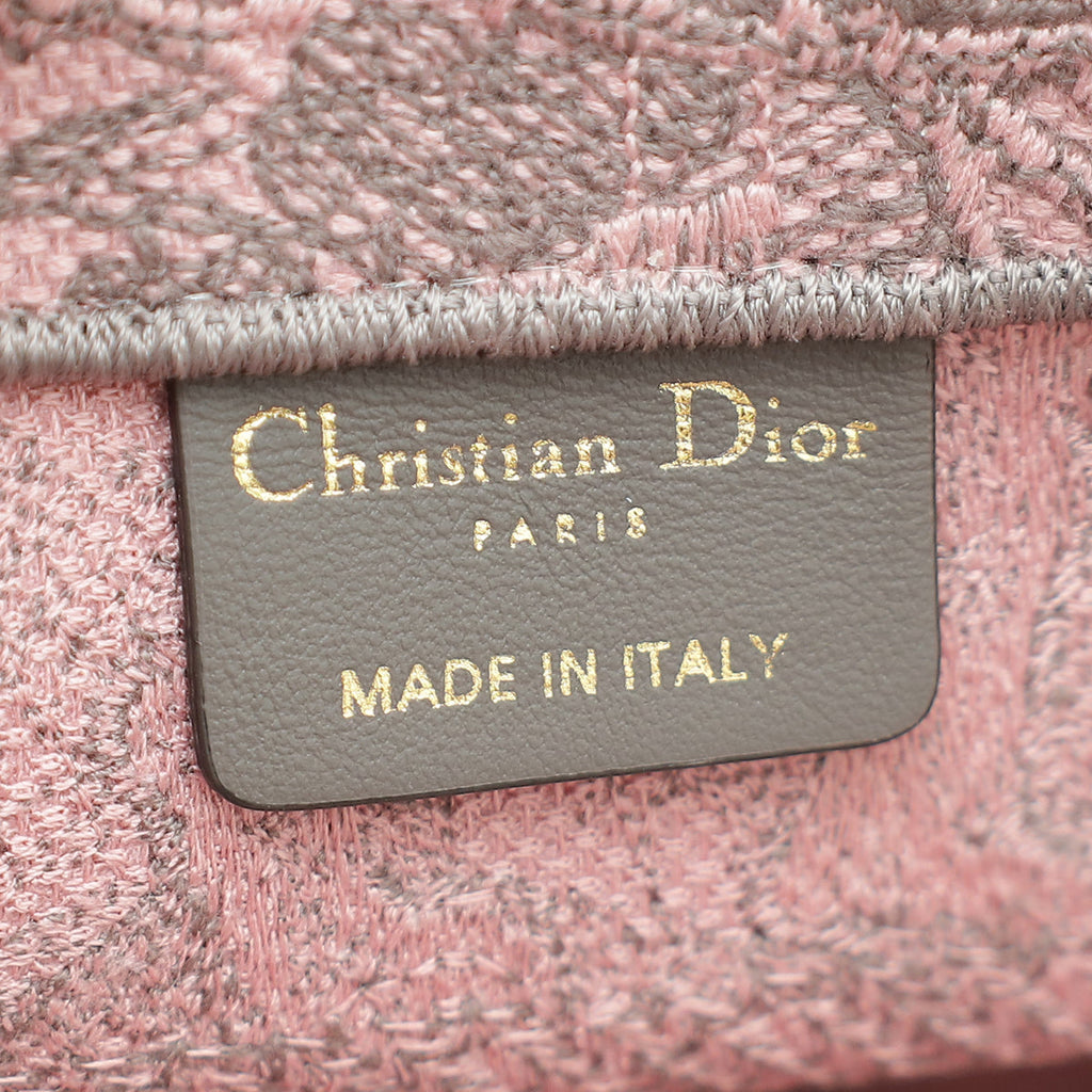 Christian Dior Toile De Jouy Embroidered Book Tote Small Bag