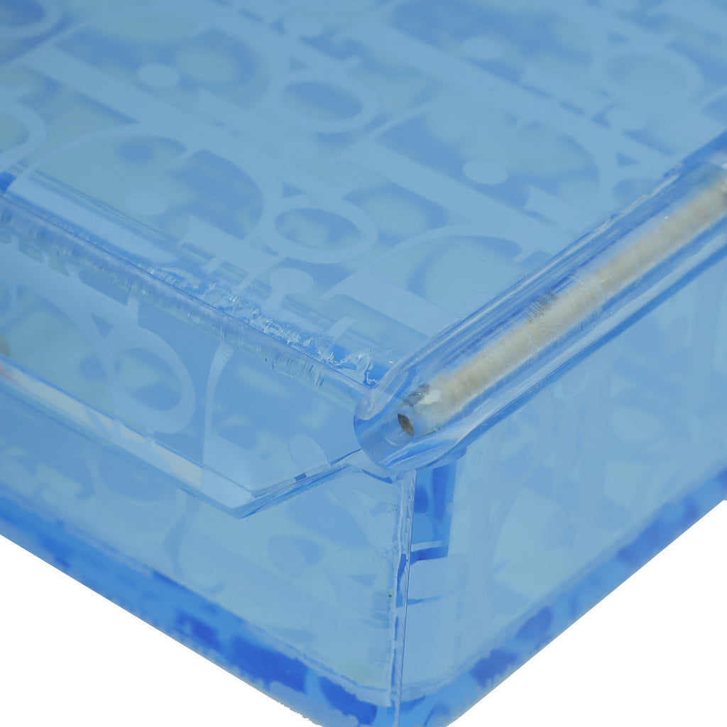 Christian Dior Blue x Rimowa Plexiglass Pouch Bag for Men